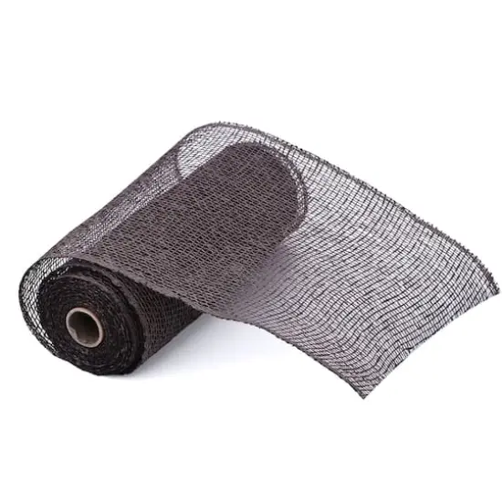 10" x 19ft. Chocolate Brown Poly Burlap Mesh by Celebrate It&trade; {1}