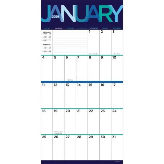 2026 Big Print Wall Calendar {3}