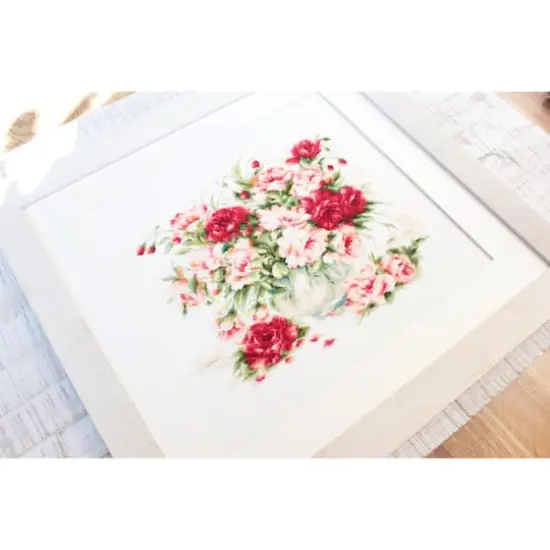 Luca-S Peonies Counted Cross Stitch Kit {7}