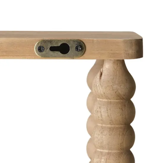 American Art Decor Galleon Wall Shelf, Brown - 22" x 9" {9}