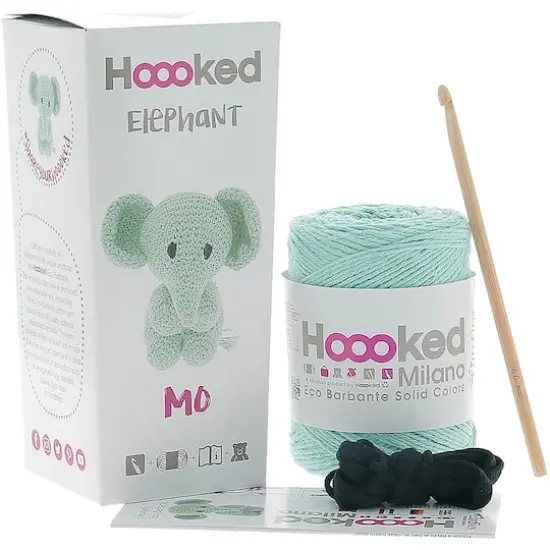Hoooked DIY Mo the Elephant Eco Barbante Crochet Kit {4}