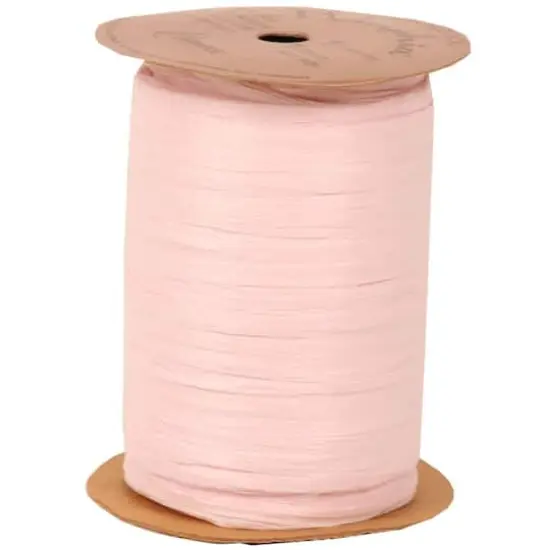 JAM Paper 1/4" Raffia Ribbon Pink {1}