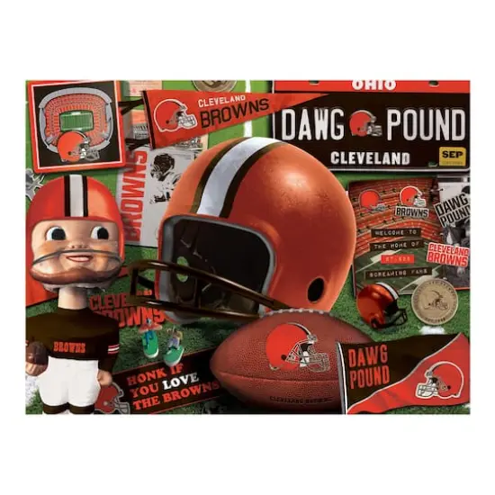 NFL Retro Series 500 Piece Puzzle Cleveland Browns {5}