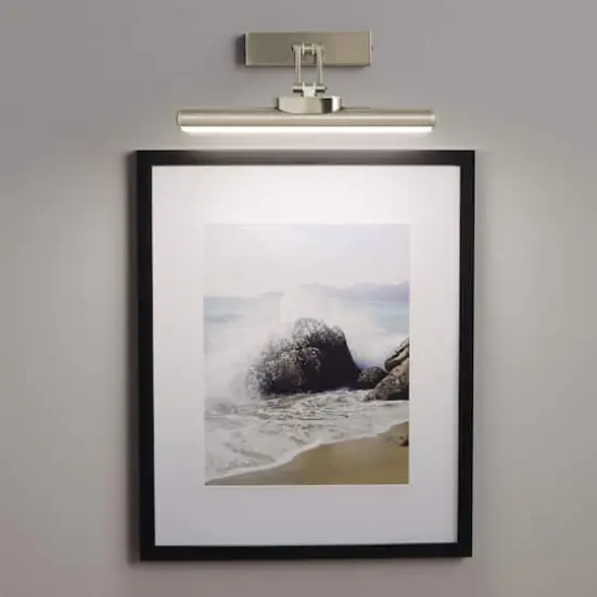 Rechargeable LED Wall-Mounted Gallery Light by Studio Décor® Brushed Nickel {6}