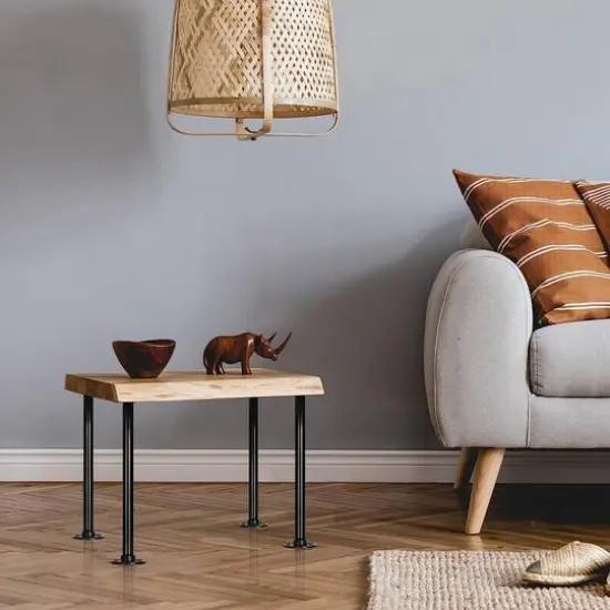 NEX&trade; Black Industrial Pipe Metal Table Legs, 4ct. {7}