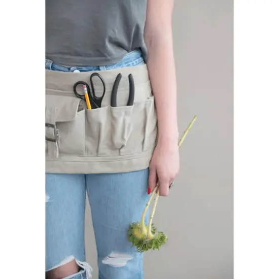 Hello Honey® Cotton Canvas Half Garden Apron with 8 Pockets {1}