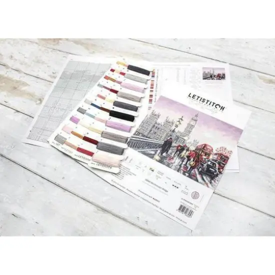 LetiStitch Westminster Bridge Counted Cross Stitch Kit {15}