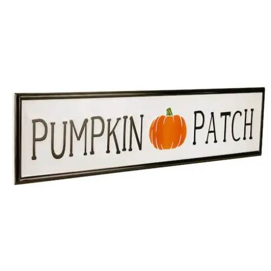 31.5" Metal Pumpkin Patch Fall Harvest Sign {4}