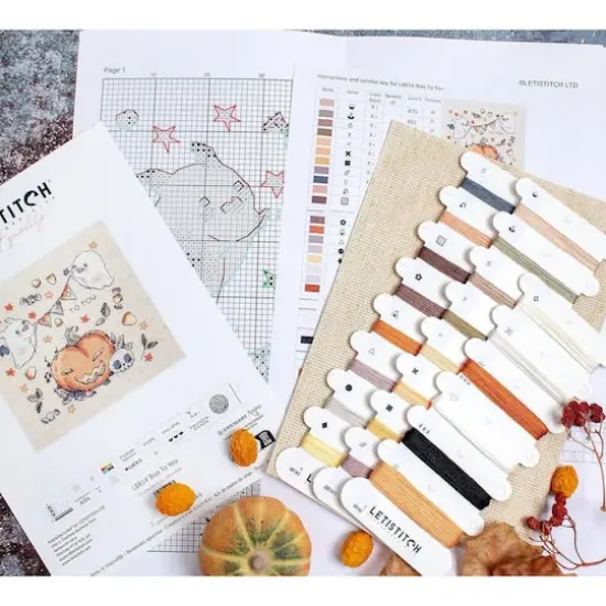 LetiStitch Boo To You Counted Cross Stitch Kit {4}