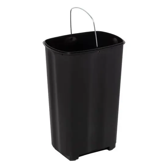 40L Rectangular Stainless Steel Step Trash Can With Lid {3}