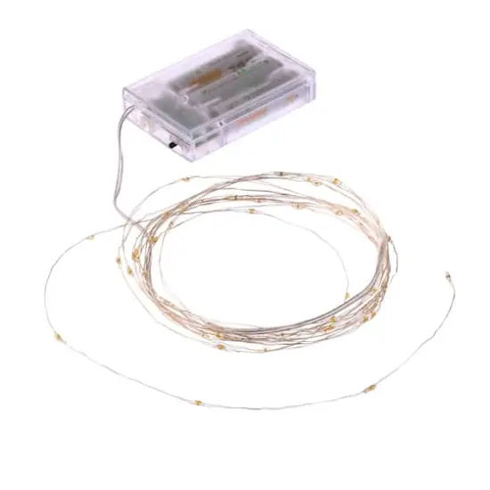 Apothecary & Company&trade; Silver Decorative Micro LED String Lights, 15ft {7}