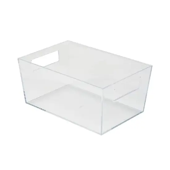 Simplify 11.5" Medium Clear Storage Bin  {1}