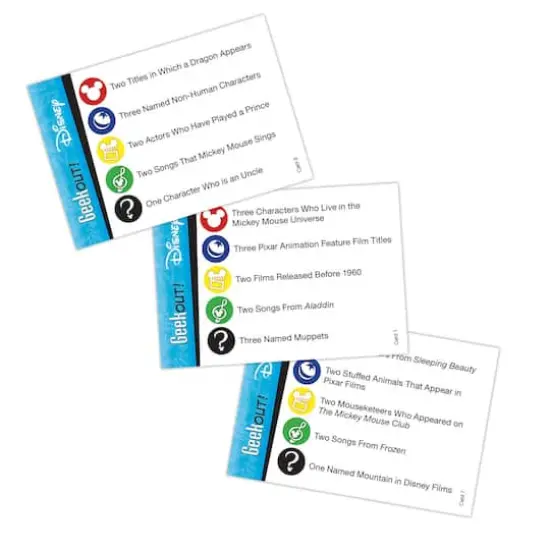 USAopoly Geek Out! Disney Game {5}