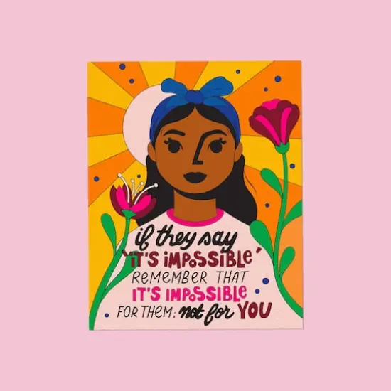 Kids Crafts Nothing Is Impossible Paint By Number Canvas Kit {3}