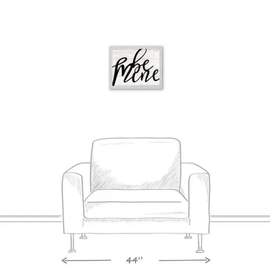 Be Mine Script White Framed Canvas {4}