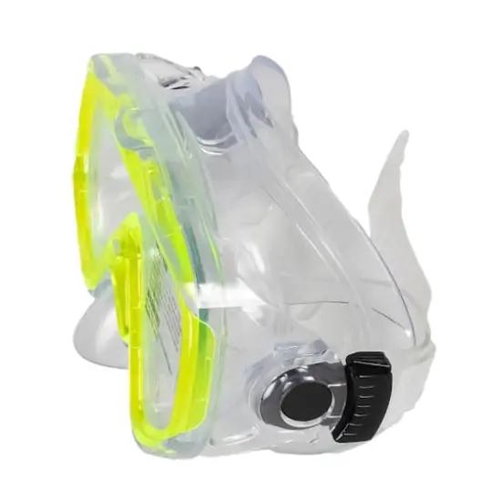 Swim Central Neon Yellow Sea Searcher Thermotech Mask & Snorkel Set {3}