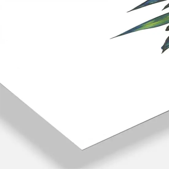 Designart 'Tropical Flowers Large Cottage Multipanel Wall Clock {4}