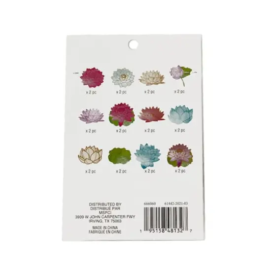 Lotus Flower Die Cut Stickers by Recollections&trade; {4}