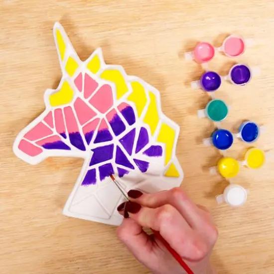 Creative Roots&reg; Paint Your Own Stepping Stones Multipack with Butterfly, Unicorn & Heart Stepping Stones {5}