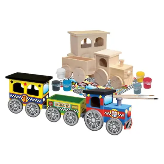 Works of Ahhh... Wood Painting Kit - Choo Choo Train {3}