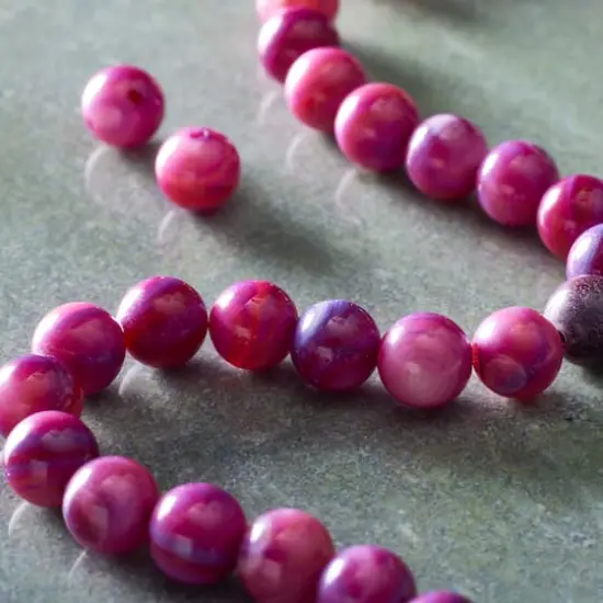 Amethyst Shell Round Beads, 8mm by Bead Landing&trade; {3}