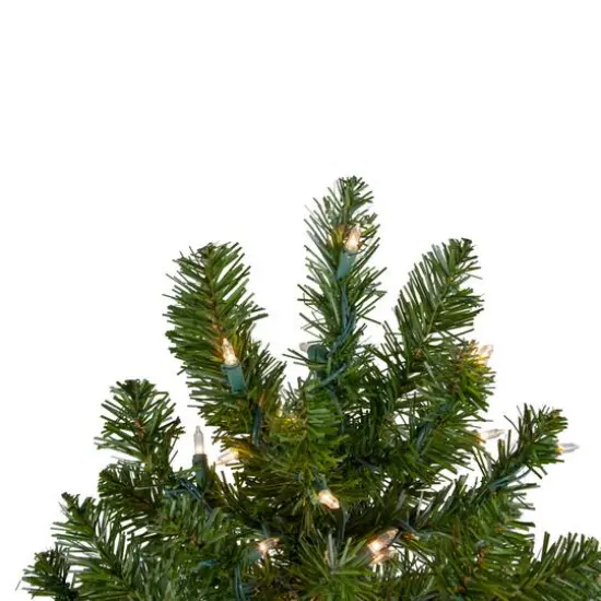 2ft. Pre-Lit Canadian Pine Artificial Christmas Tree, Clear Lights {5}
