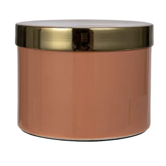 Hello Honey&reg; 3" Pink & Gold Enameled Metal Box with Shiny Interior {6}