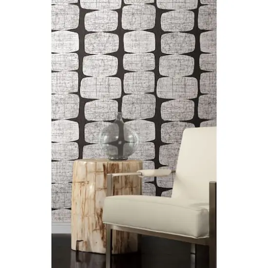 RoomMates Black Mid-Century Beads Peel & Stick Wallpaper {3}