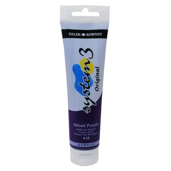 Daler-Rowney&reg; Original System 3 Acrylic, 150mL Velvet Purple {1}