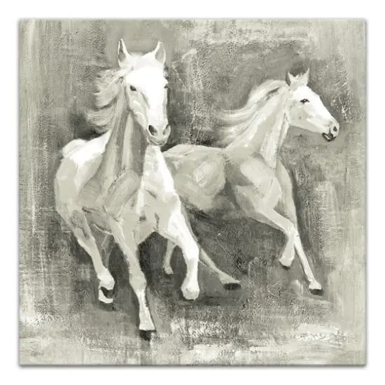 Running Horses 20" x 20" Canvas Wall Art {1}