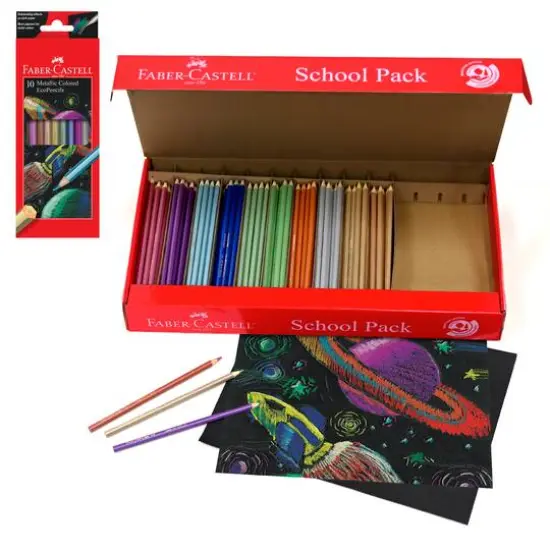 Faber-Castell&reg; Metallic EcoPencil School Pack {9}