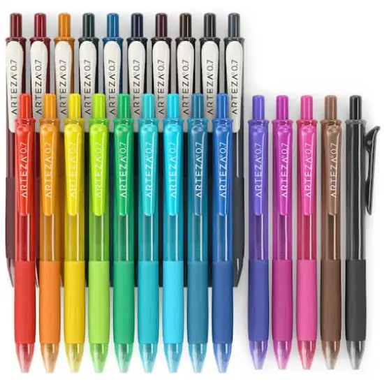Arteza&reg; Vintage & Bright 0.7mm Retractable Gel Pen Set {4}