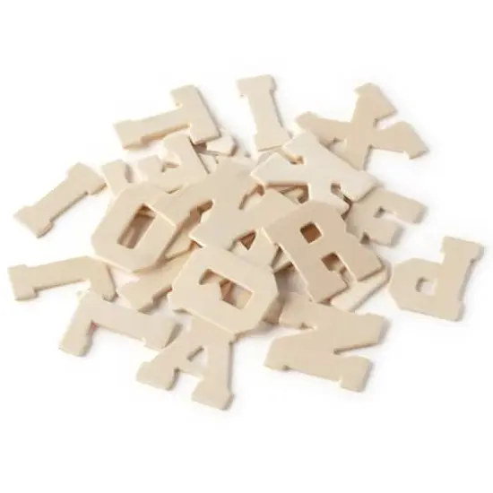 1.75" Wood Varsity Letters, 36ct. by Make Market&reg; {1}