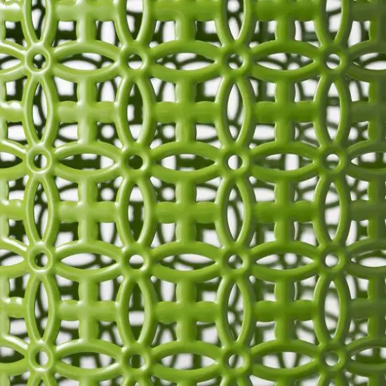 Glitzhome&reg; Multi-Functional Metal Accent Table Set Green {9}