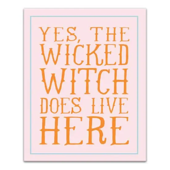 Wicked Witch Canvas Wall Art {1}