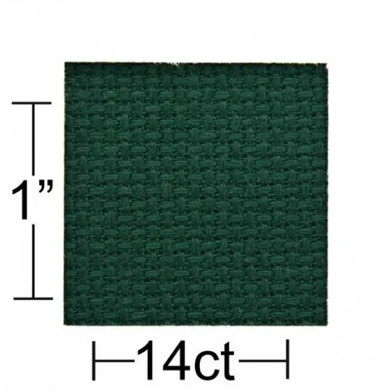 Essentials by Leisure Arts 14 Count Aida Cloth, 30" x 36" Hunter Green {4}