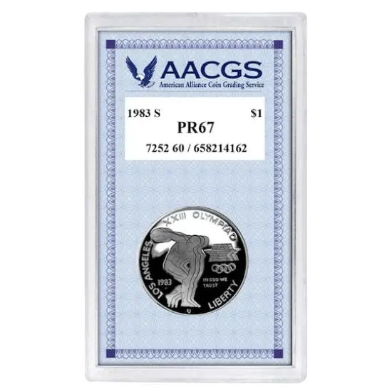 Proof 1983S Los Angeles Olympiad Commemorative Silver Dollar graded PR67 {1}