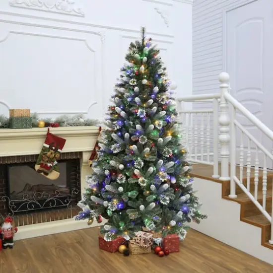 7.5ft. Pre-Lit Weston Fir Artificial Christmas Tree, Color Changing LED Lights by Ashland&reg; {9}