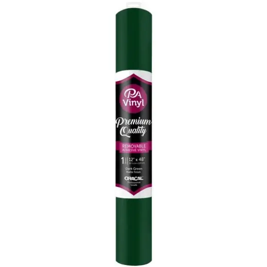 PA Vinyl Matte Removable Adhesive Vinyl Dark Green {1}