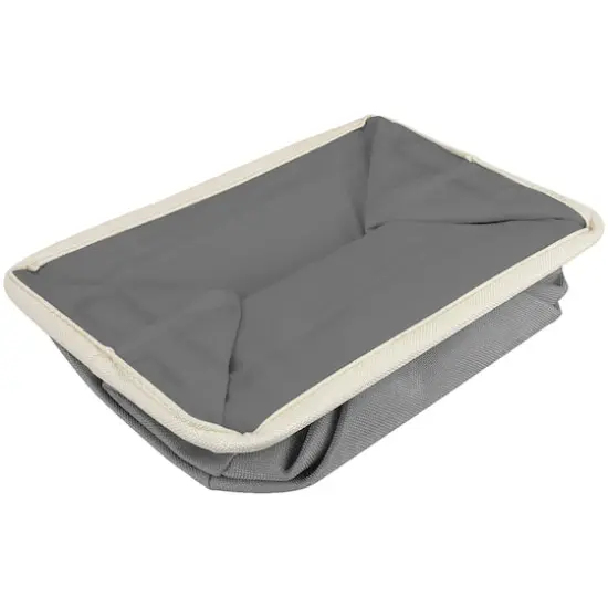 Sorbus 11" Gray Twill Caps Love Live Laugh Storage Basket Set {6}