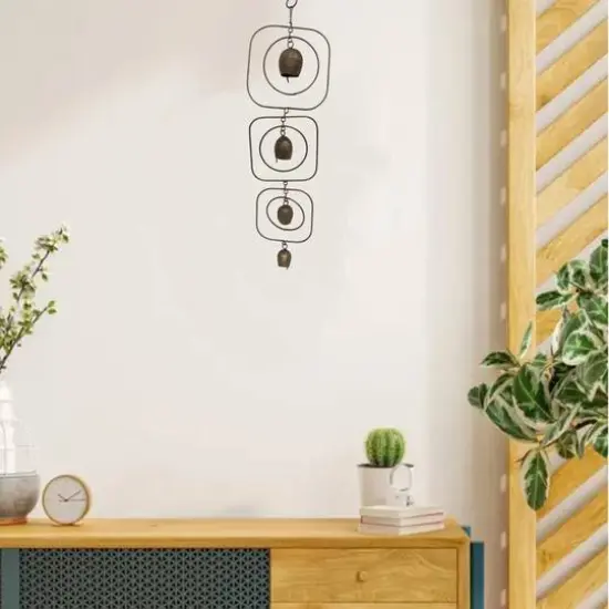 20" Rustic Gold Triple Metal Bells Wall D&eacute;cor by Ashland&reg; {3}