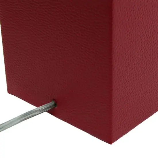 Lalia Home Lexington 21" Leather Home D&eacute;cor Table Lamp Red {10}
