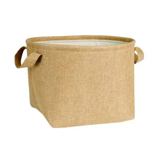 Household Essentials 17" Round Laundry Bin Brown {2}