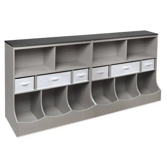 Badger Basket Combo Bin Storage Unit With Three Baskets Assorted {8}