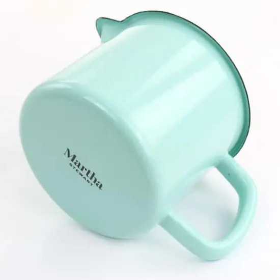 Martha Stewart Turquoise Enamel on Steel Measuring Cup {7}