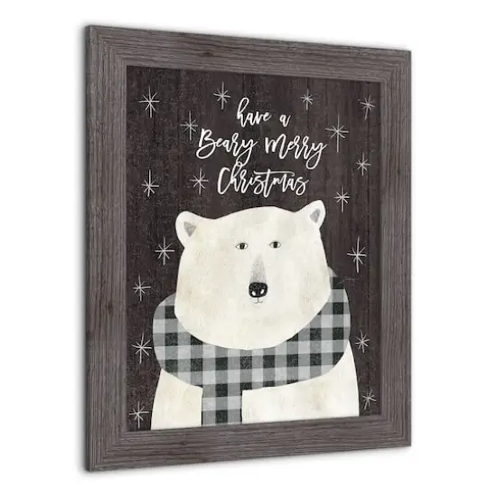 Have a Beary Merry Christmas Framed Wall Art {4}