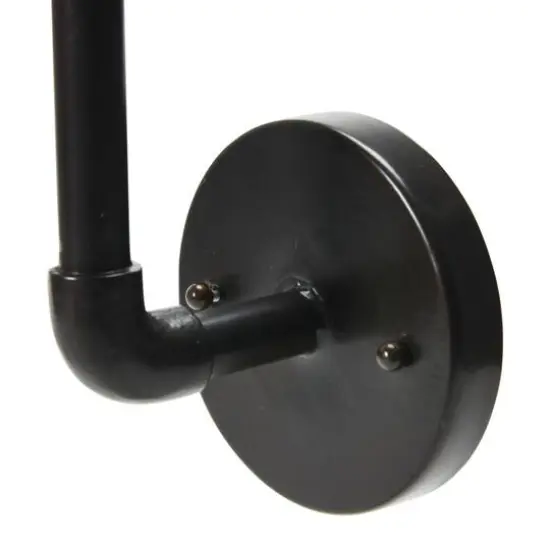 Hello Honey&reg; Metal Wall Sconce with Round Shade Black Finish {9}