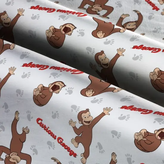Universal Studios&trade; Curious George Footprint Cotton Fabric {3}