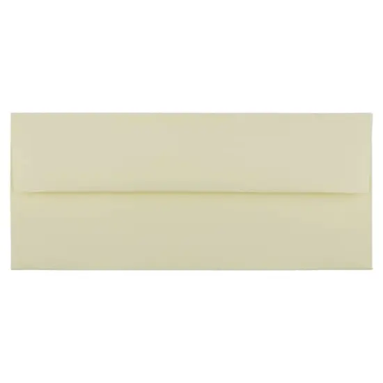 JAM Paper 4.12" x 9.5" Ivory Wove Strathmore Business Envelopes, 50ct. {1}