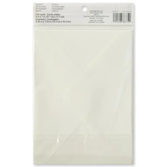 Card & Envelope Set by Recollections&trade;, 5" x 7" Ivory {5}